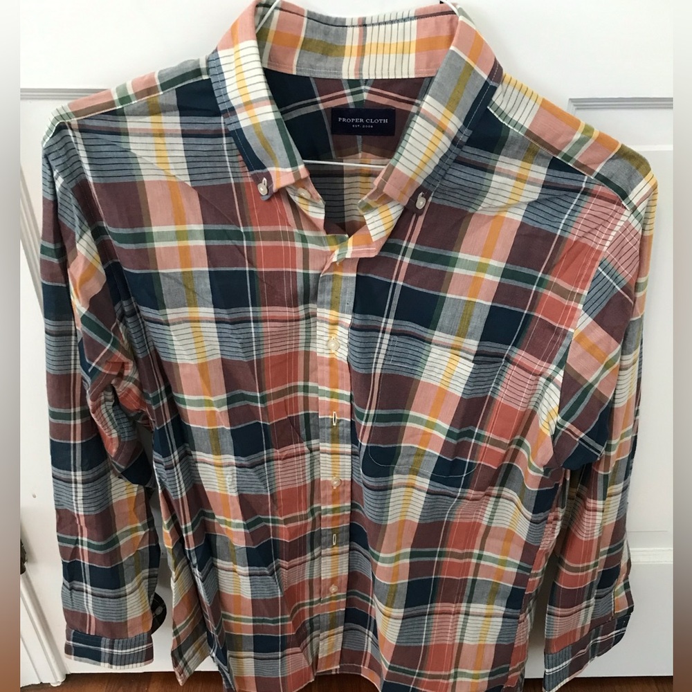 Proper Cloth Men’s plaid shirt